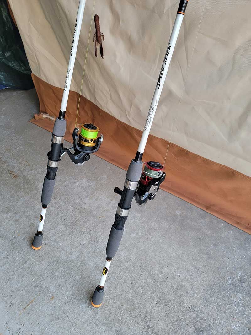 Great View of the Rods with Separate Reel
