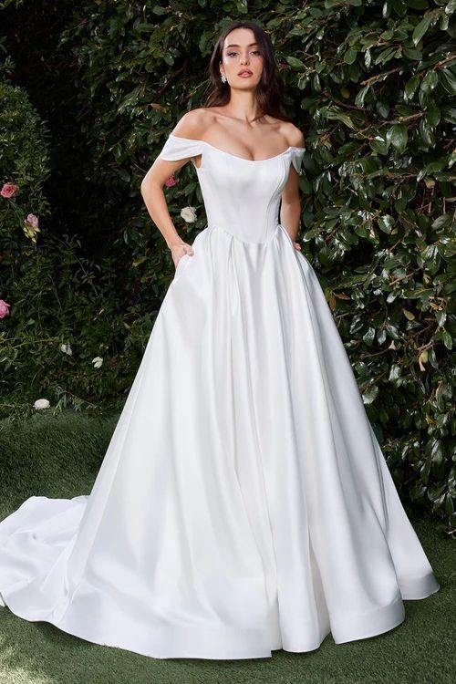 W315SDC-Elegant Satin Ball Gown
