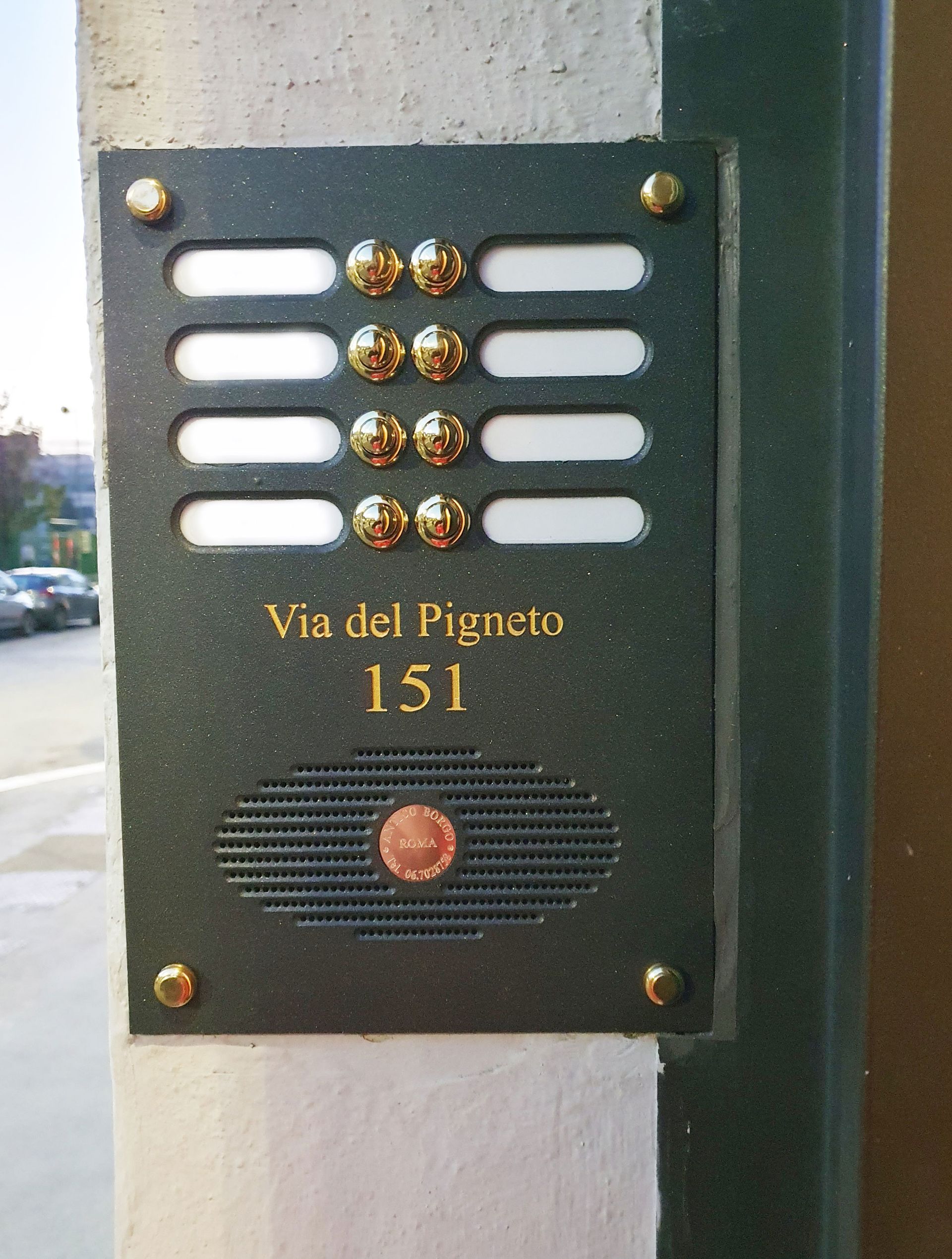 citofoni su misura Antico Borgo