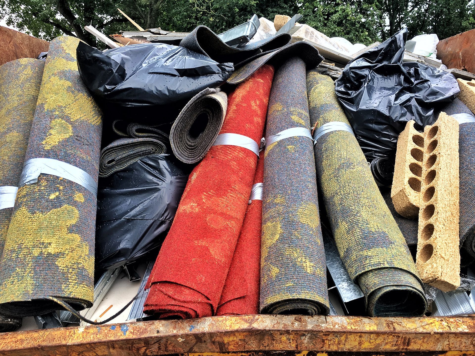 House Junks on Dumpster