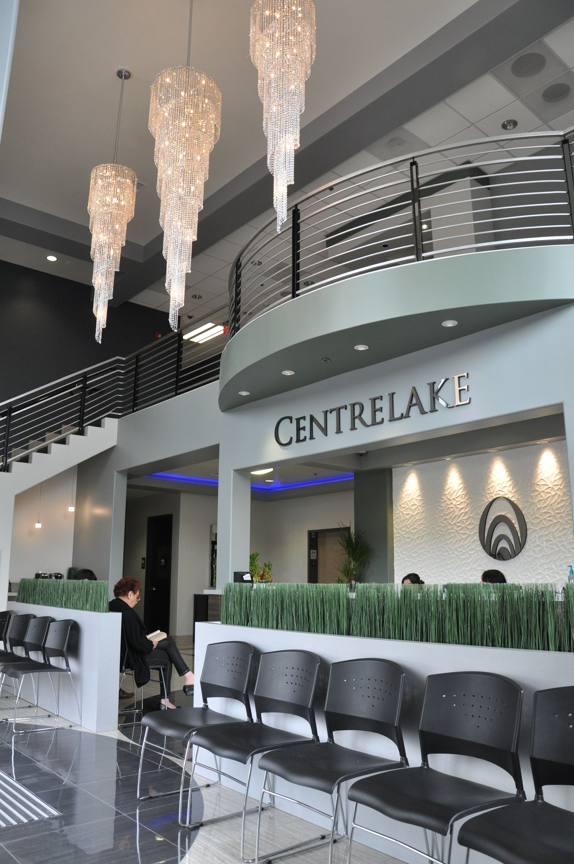 Modern building interior with 