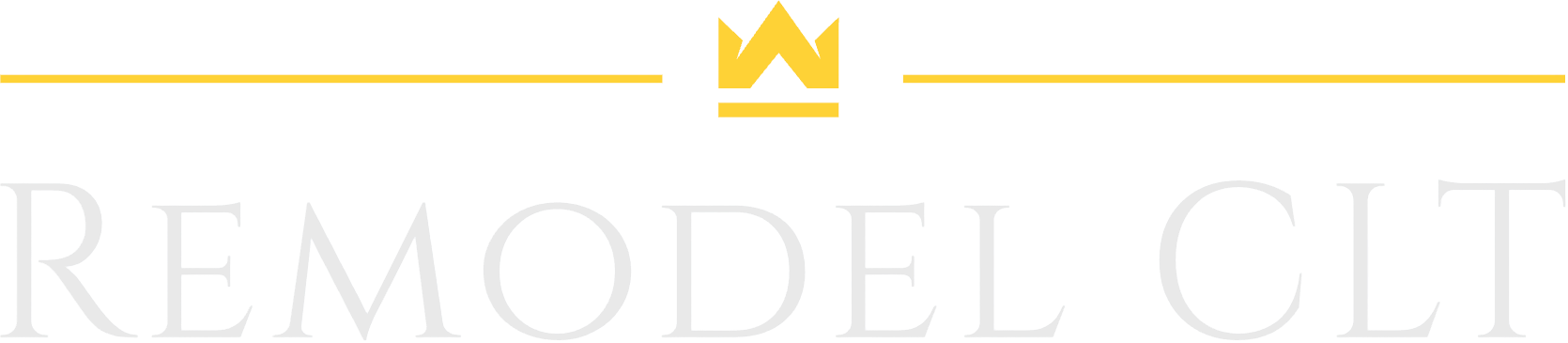 "REMDOEL CLT" logo with a crown icon in gold and text in light gray.