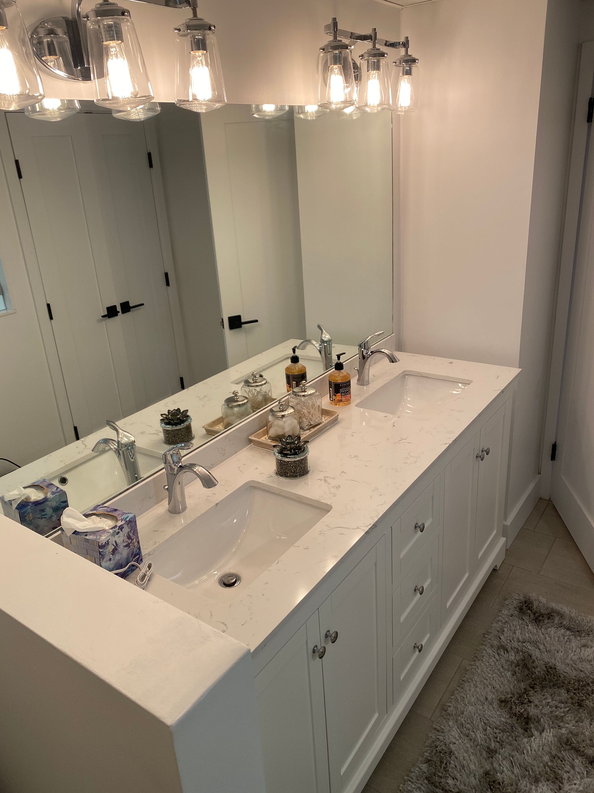 bathroom mirror shot