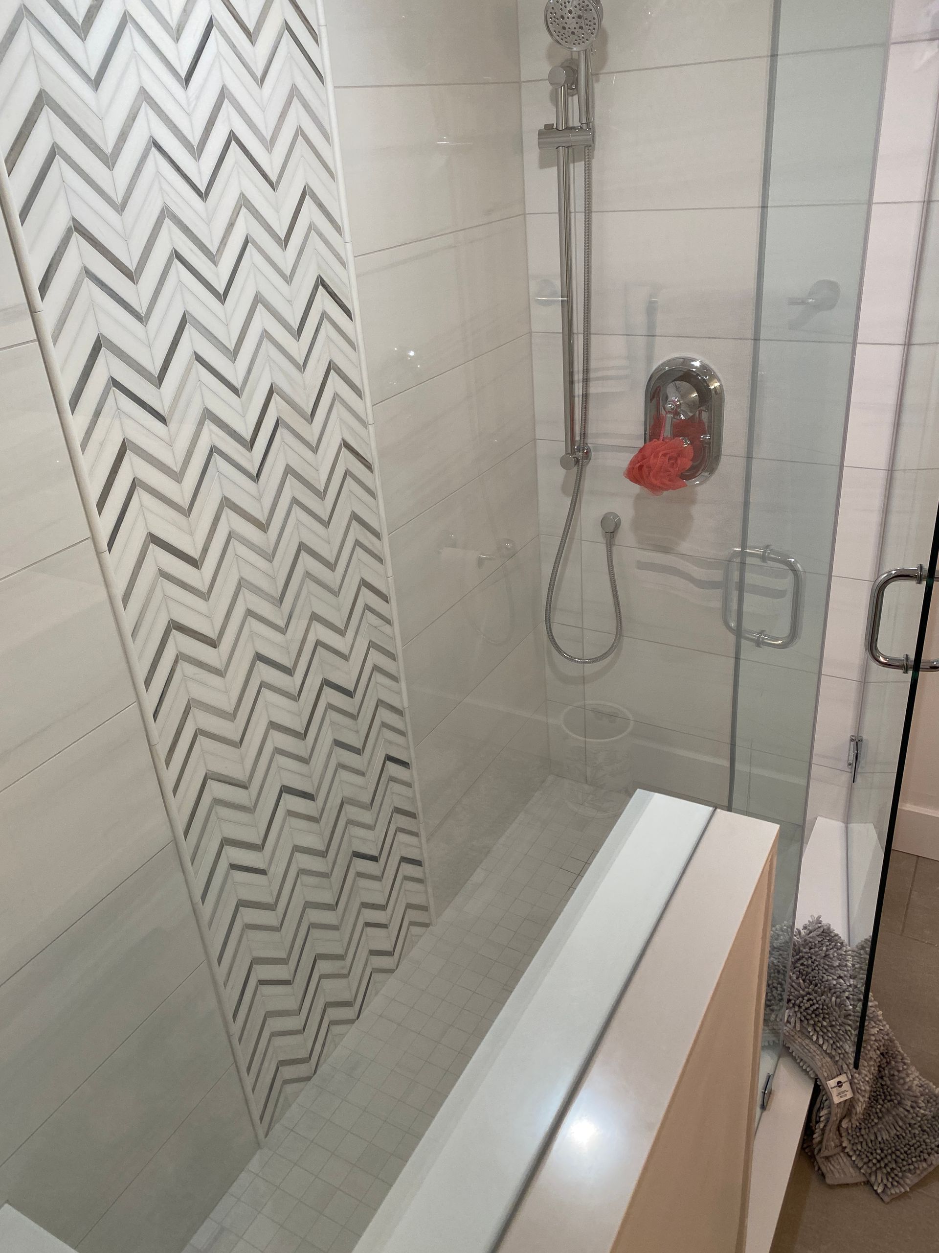 bathroom tile closeup