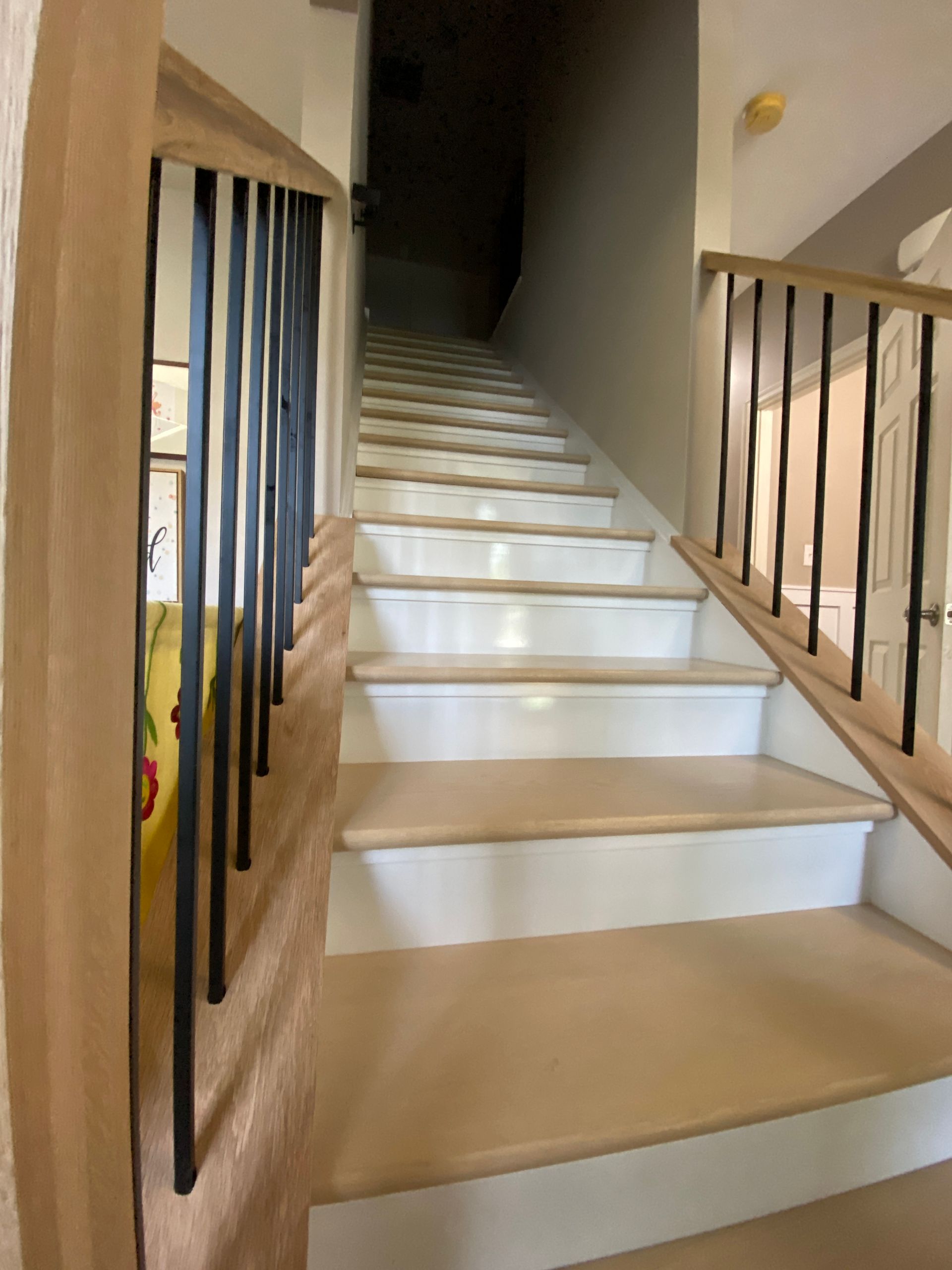 stairs with wooden texture