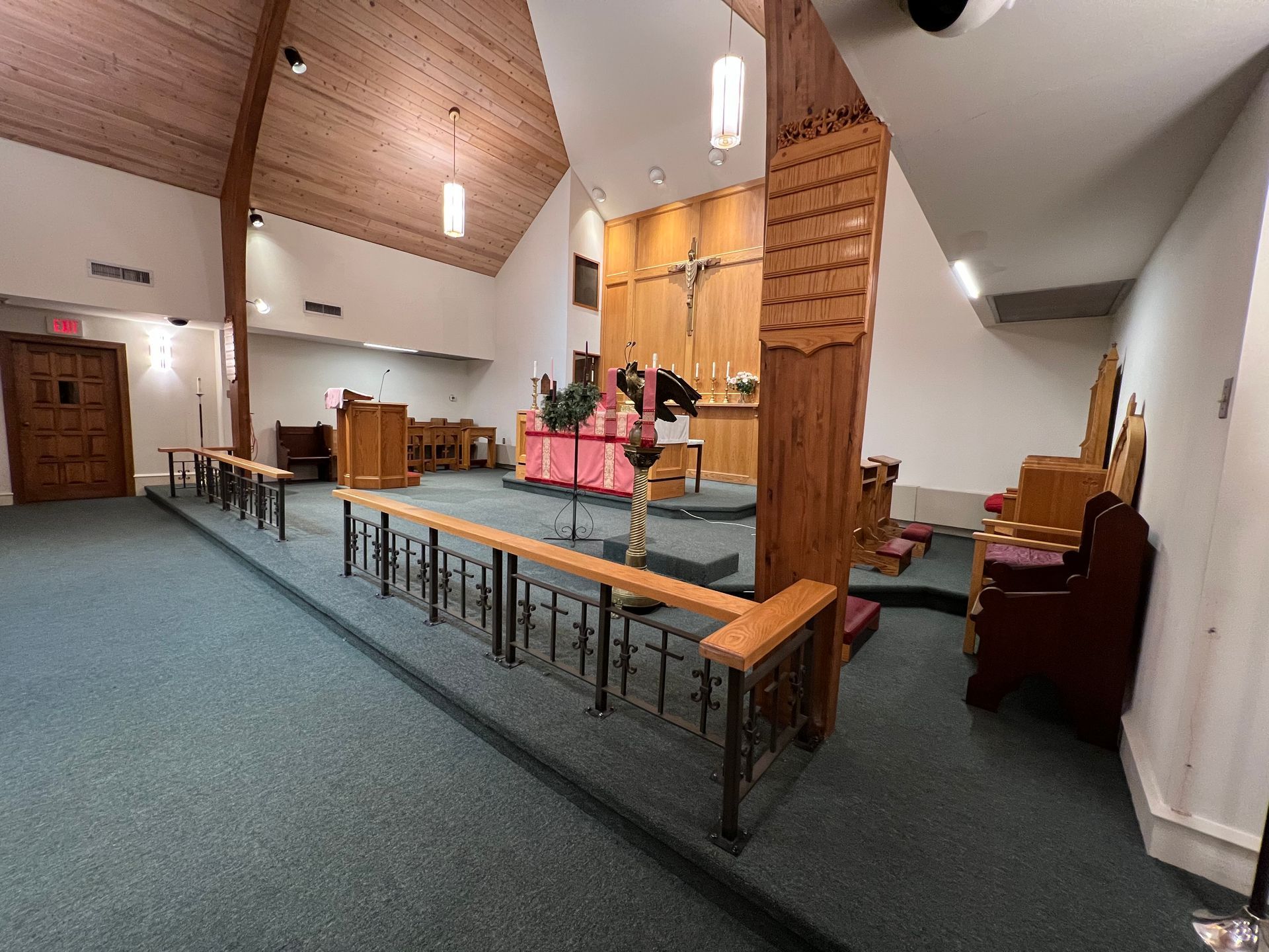 church with carpet flooring