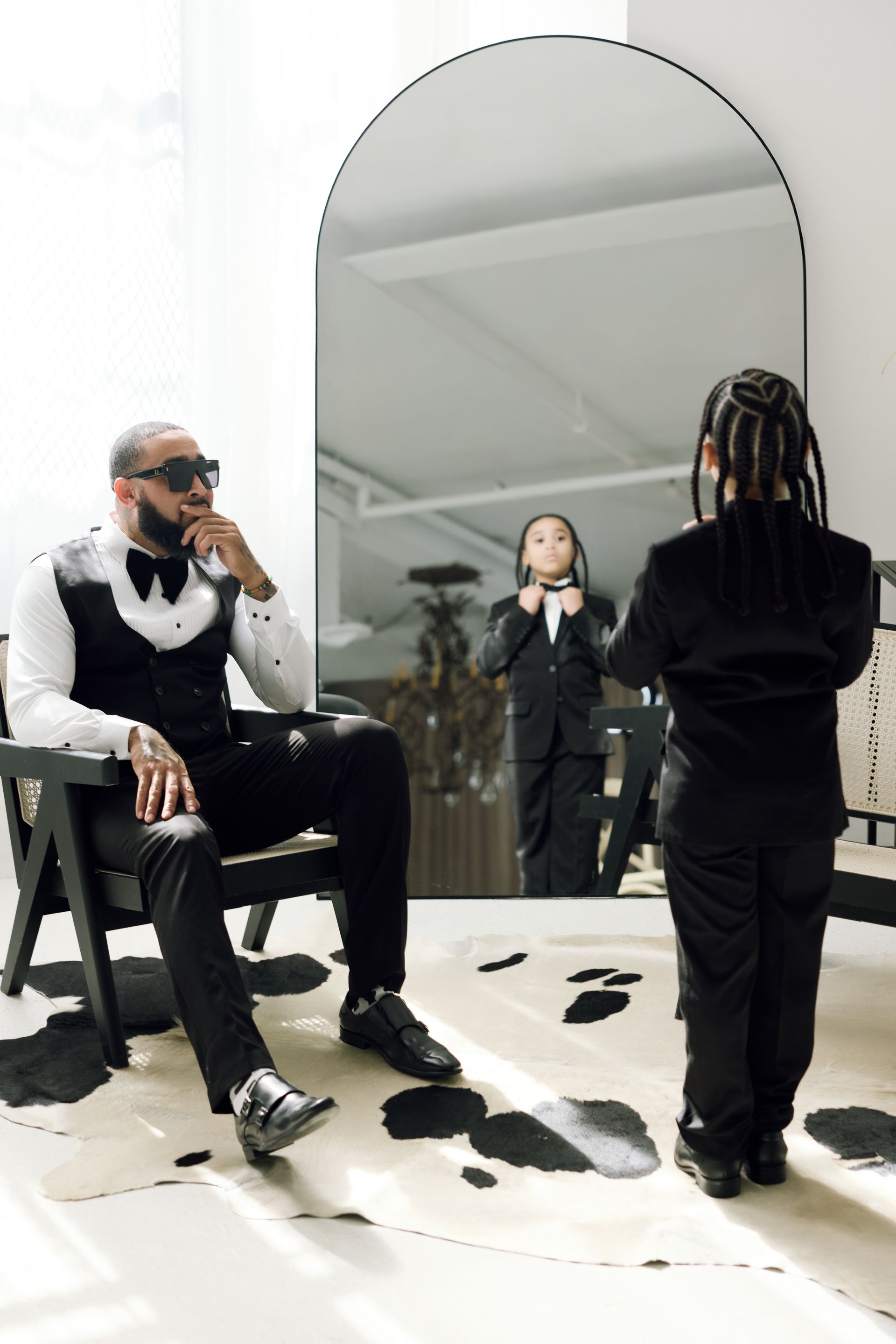 Ray Lyles and his son