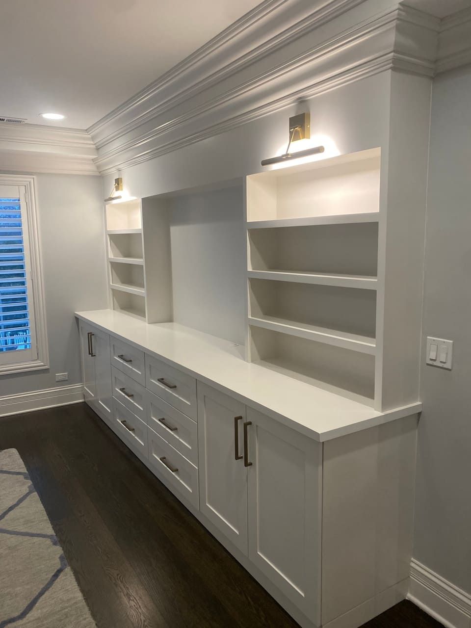 Custom Built-Ins Warm White Painted