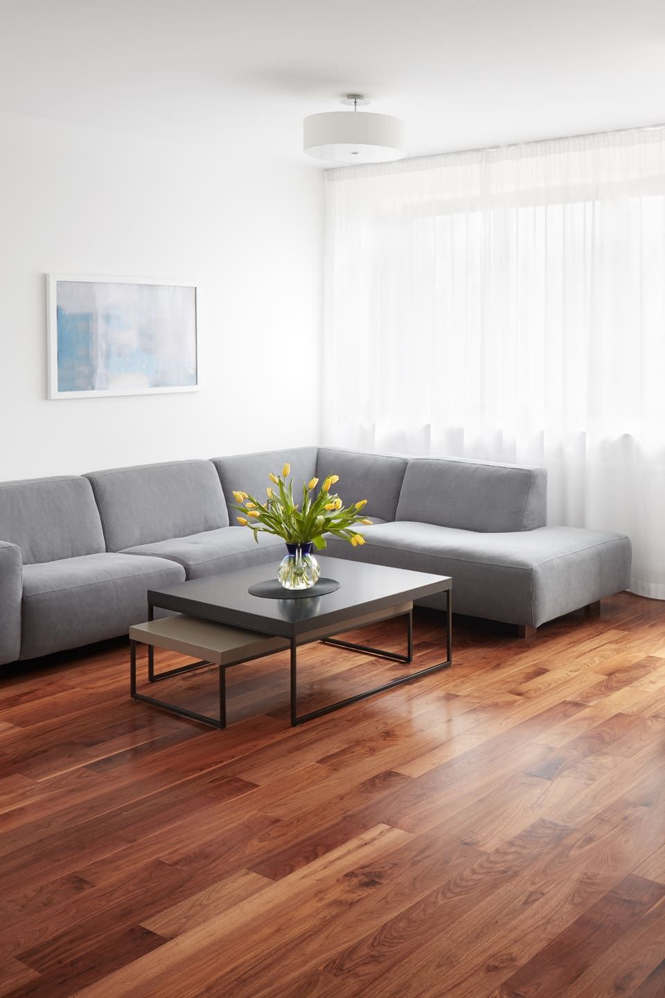 Modern living room, scandinavian interior