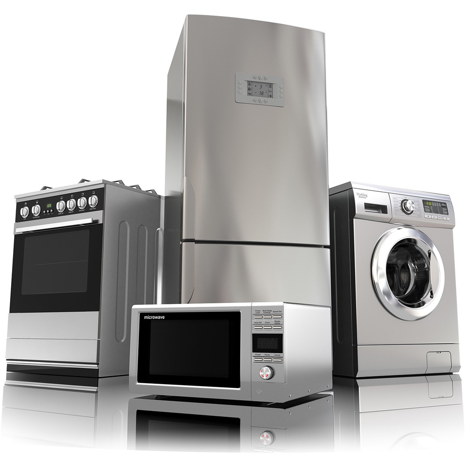 Washer, dryer refrigerator and microwave