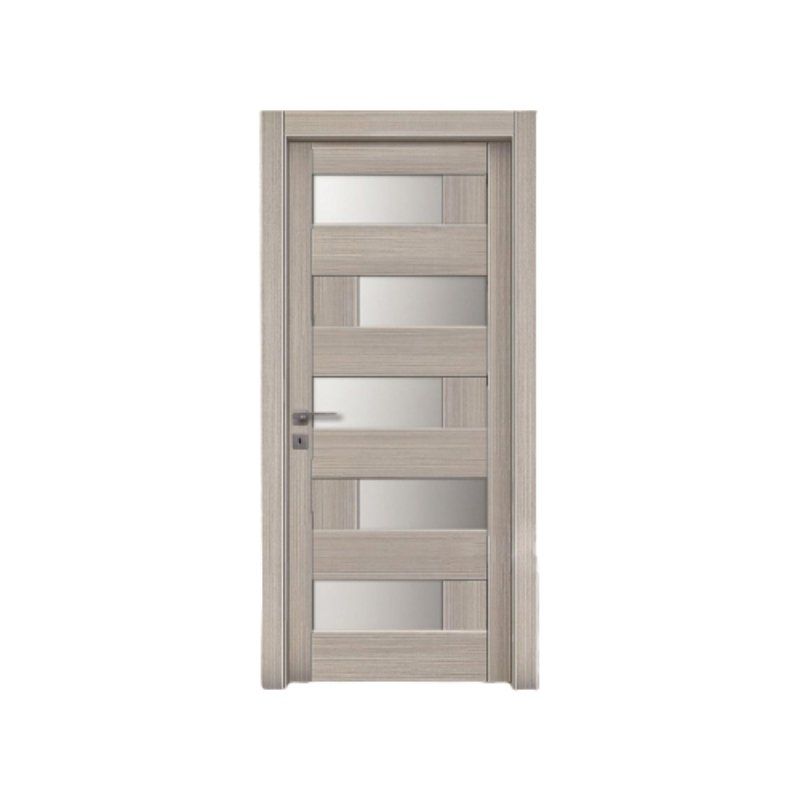 Porta laminata massellata a vetri