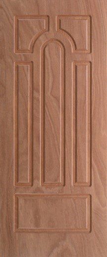 Portone blindato con decori incisi