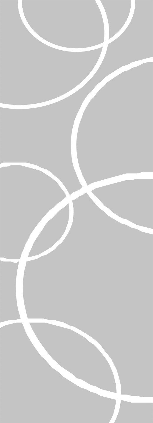 Decorazione porta con linee tonde