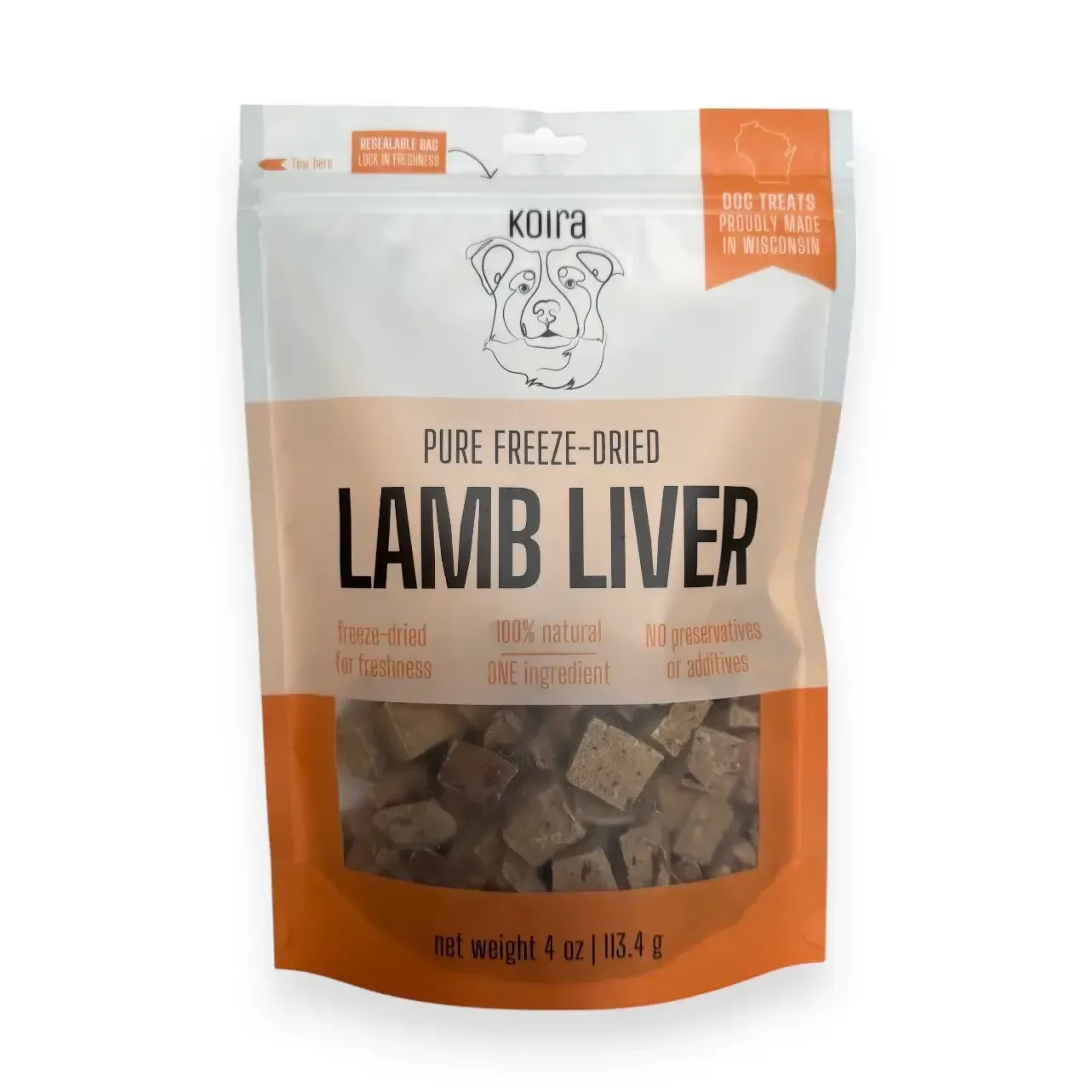 Freeze-dried Lamb Liver Dog Treats