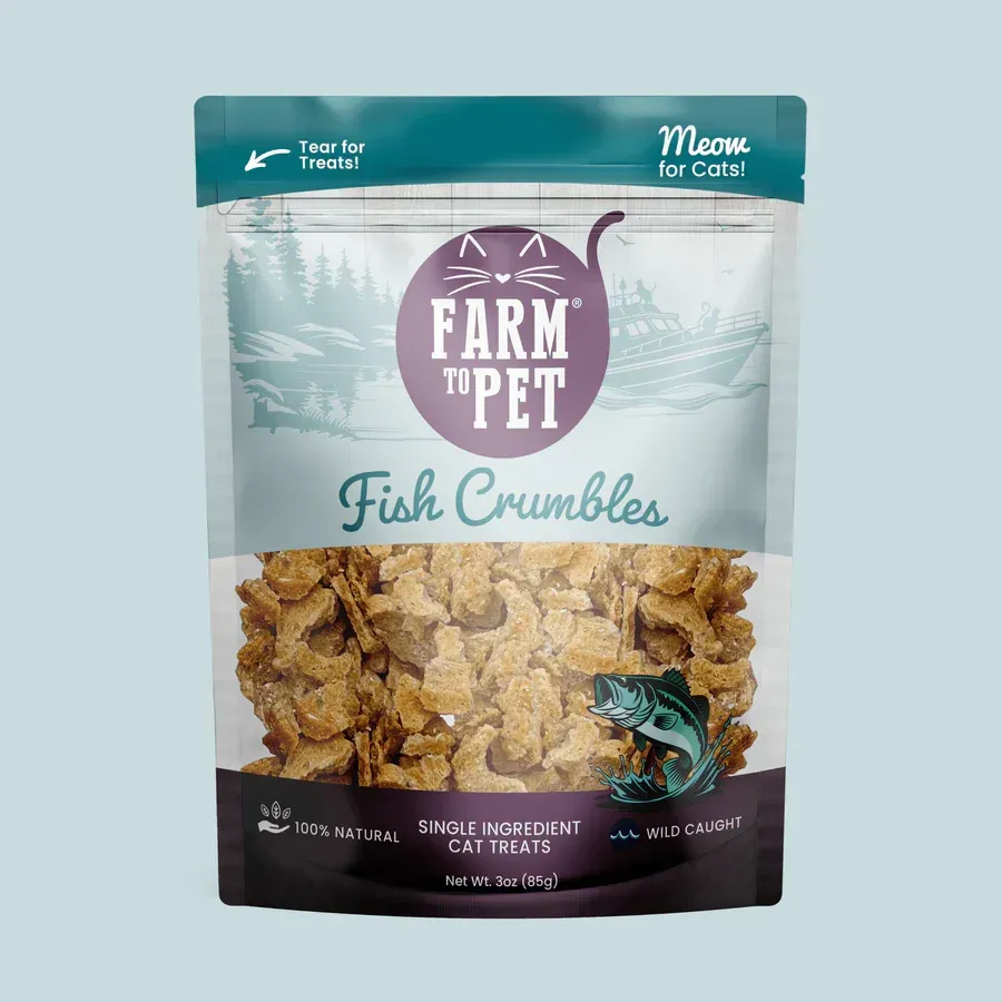 Fish  Cat Treats Crumbles 3-oz Pouch