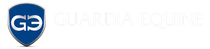 Logo for Guardia Equine: blue shield with white "GE" symbol and text "GUARDIA EQUINE" in white.