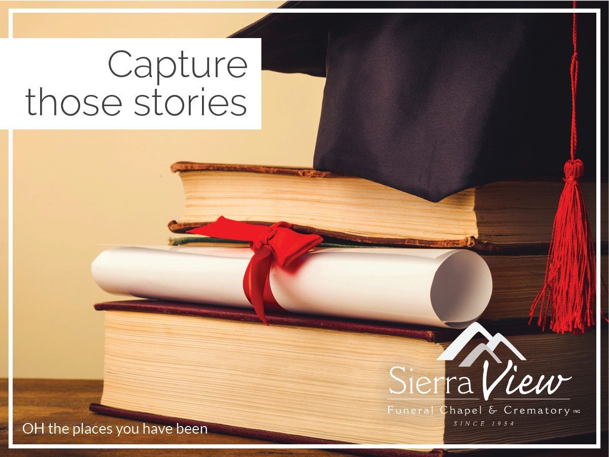 Image of diploma and grad cap on top of books with the caption 