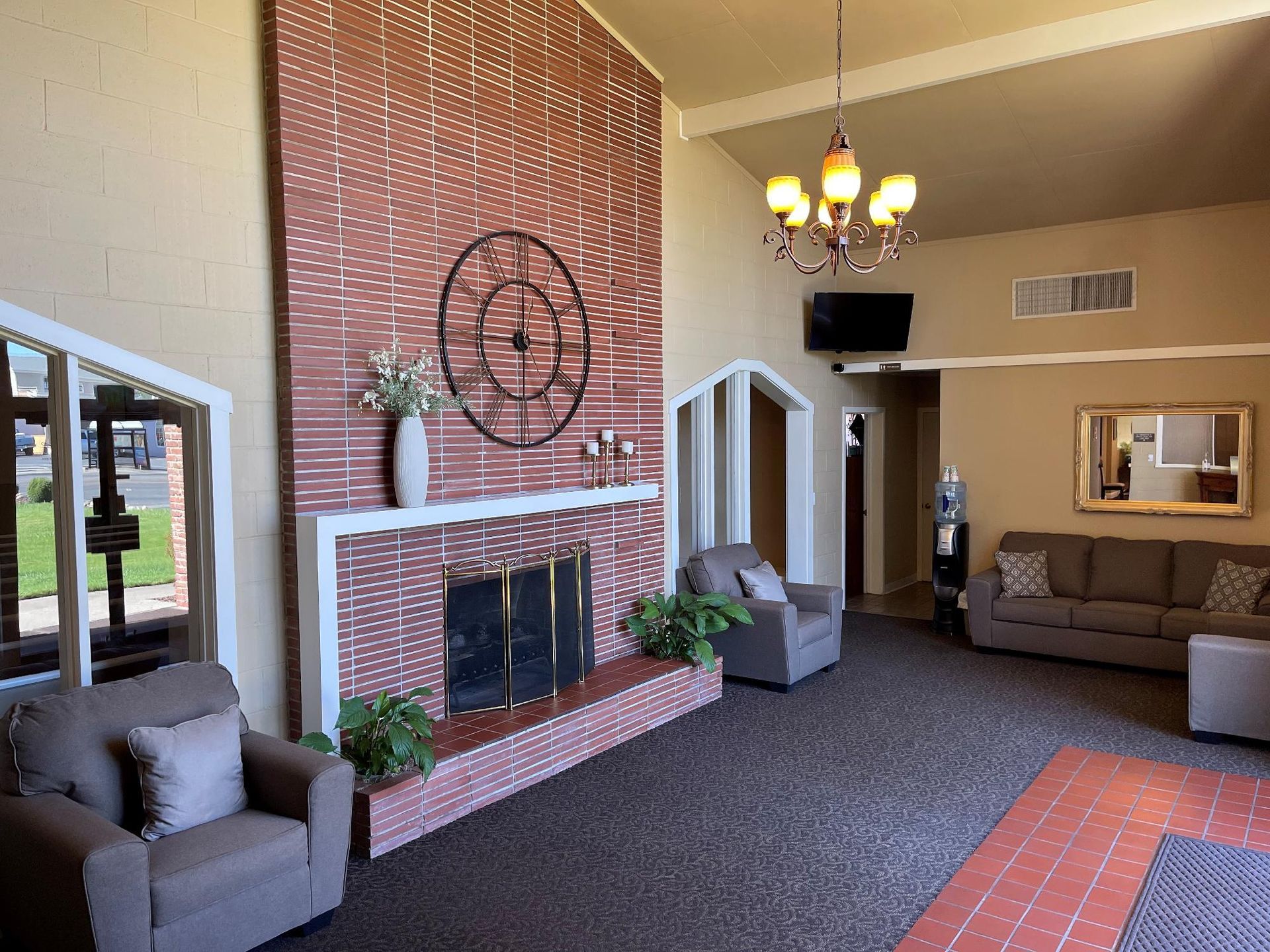 Fireplace at Sierra View Funeral Chapel and Crematory in Carmichael, CA