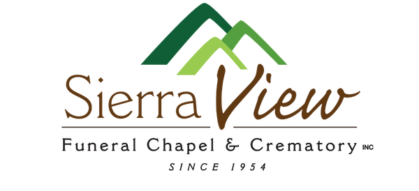 The logo for sierra view funeral chapel and crematory