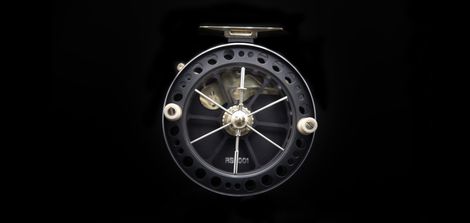 英国J.W.Young Trudex Silver ビンテージセンターピンリール