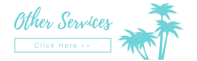 “Other Services” banner with a “Click Here >>” button and turquoise palm trees on white background