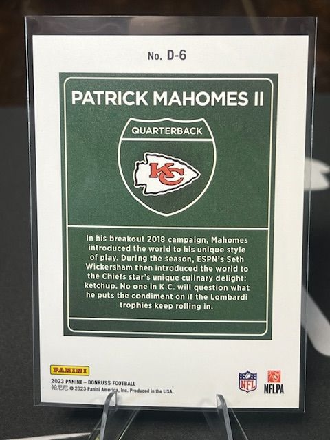 Patrick Mahomes - 2023 Donruss DOWNTOWN - #HEAT