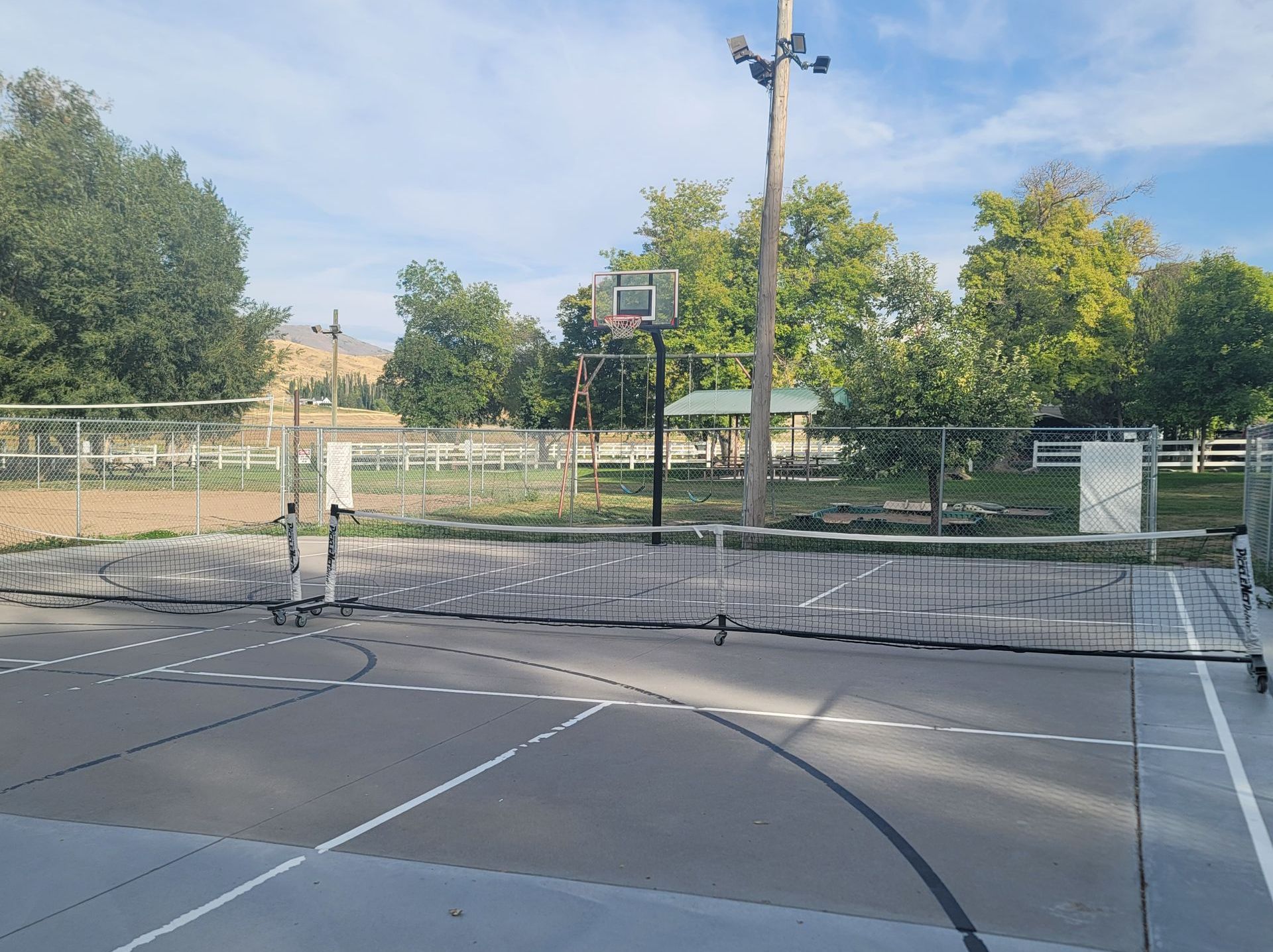 Lighted Volleyball Court