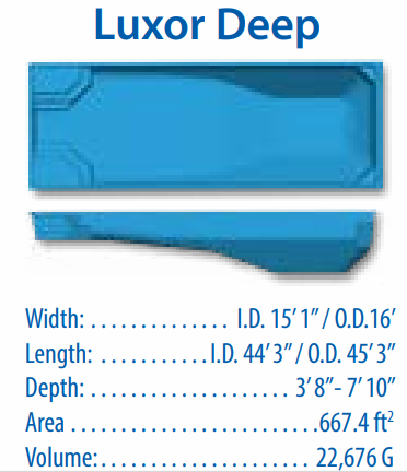 Vinyl Liners ─ Luxor Deep in Pensacola, FL