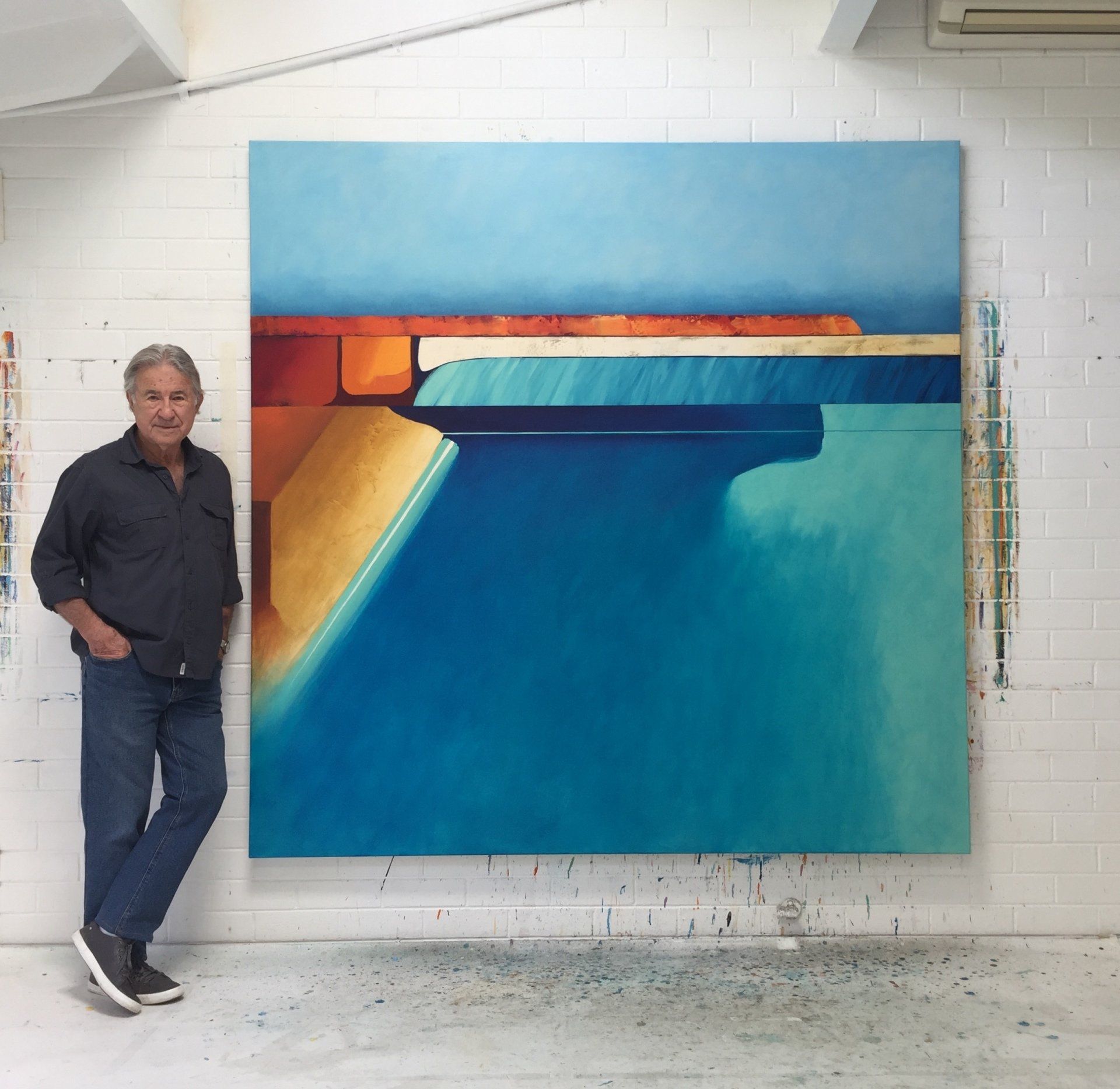 blank frame on black table