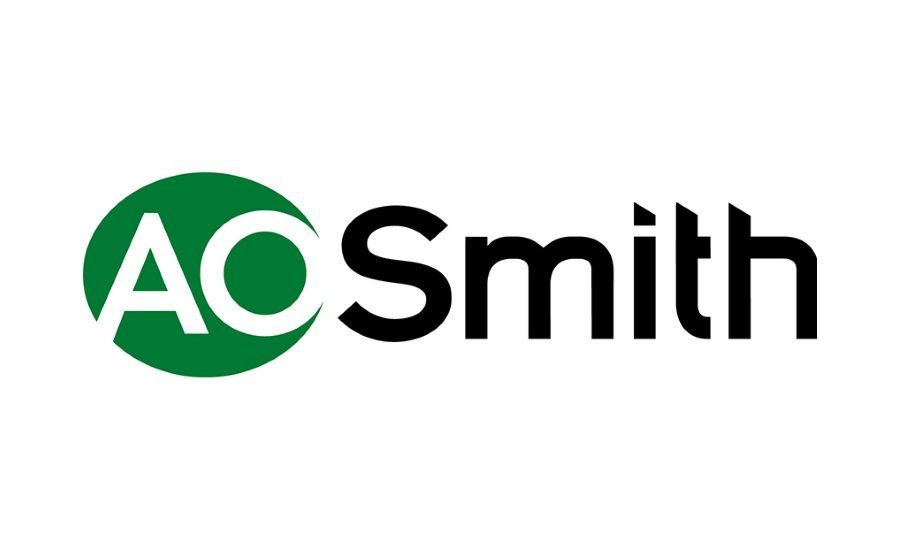 A. O. Smith logo: green circle with white "AO" and black "Smith" text.