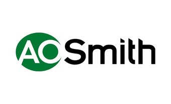 A. O. Smith logo: green circle with white "AO" and black "Smith" text.