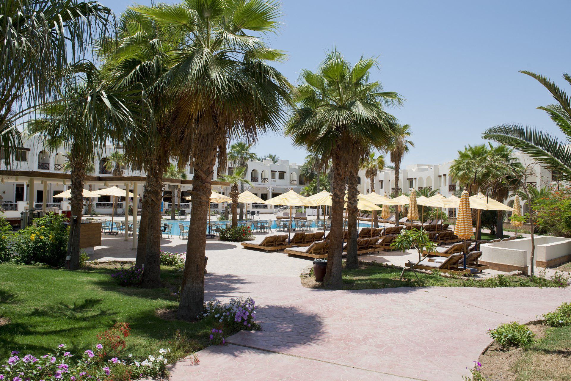 Quiet pool area for relaxation