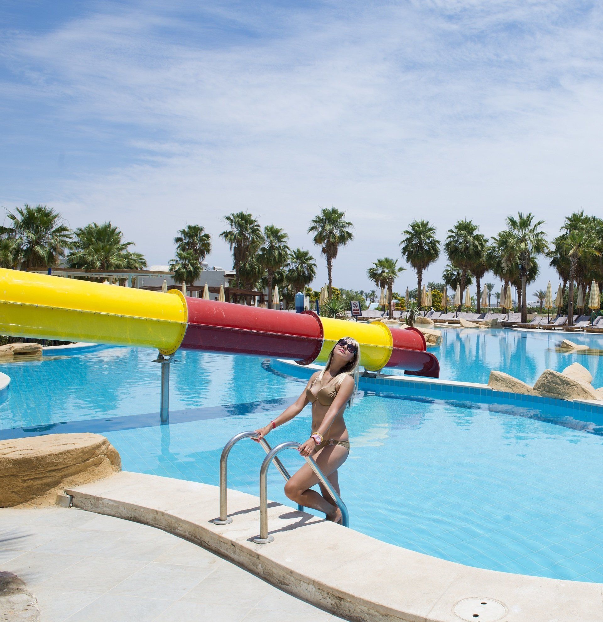 Water slides and aqua park at Amphoras Aqua