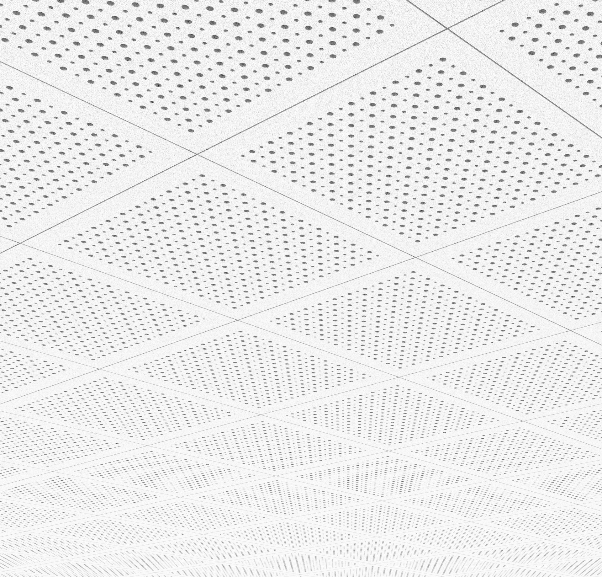 A close up of a white ceiling with holes in it.