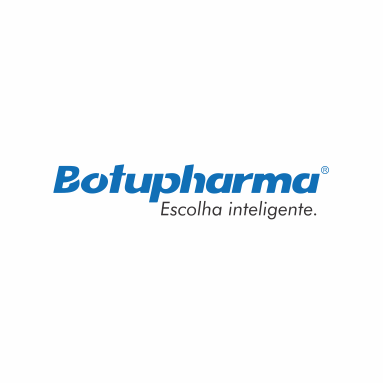 Um logotipo da botupharma é mostrado em um fundo branco.
