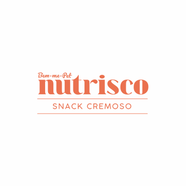 Um logotipo para nutrisco snack cremoso em um fundo branco