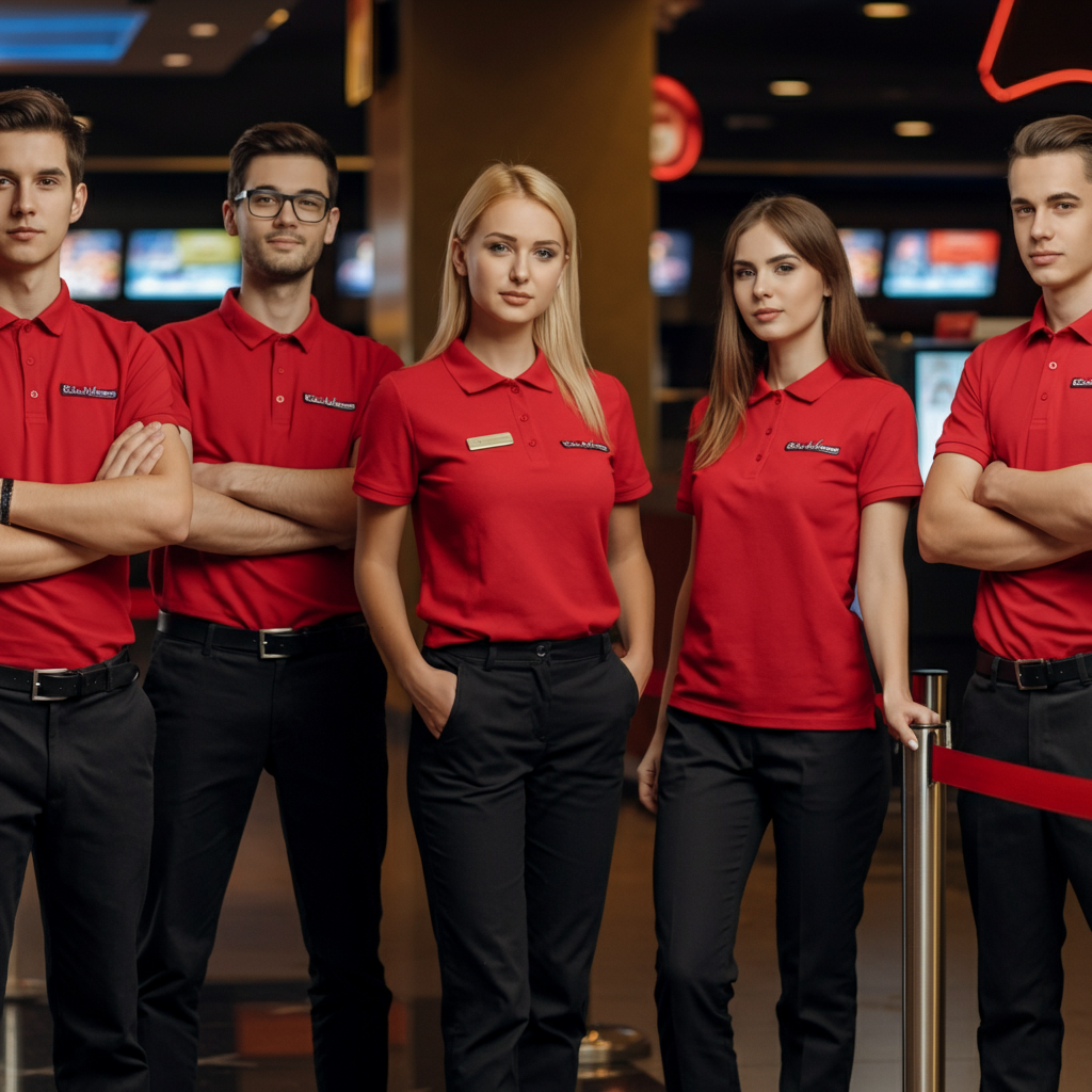 Fabricante de uniformes para salas de cine en Colombia