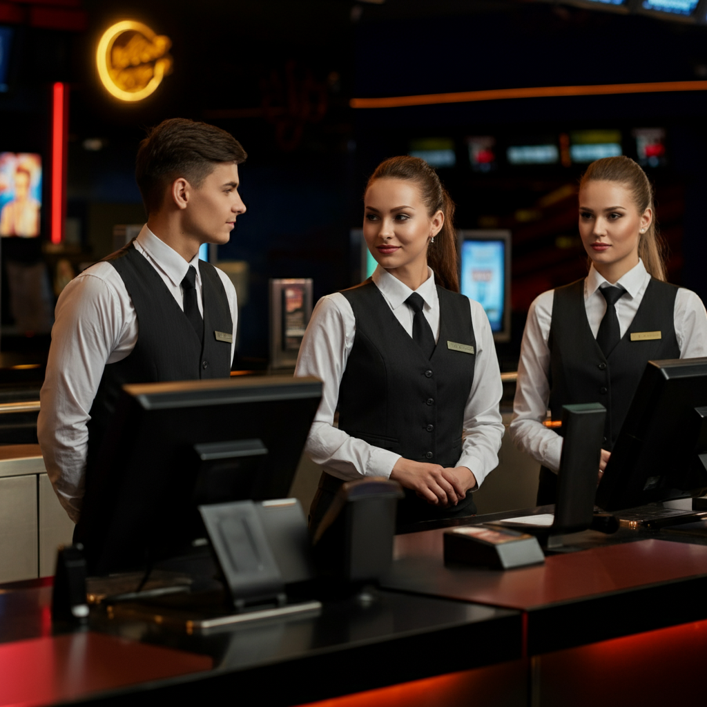 Fabricante de uniformes para salas de cine en Colombia