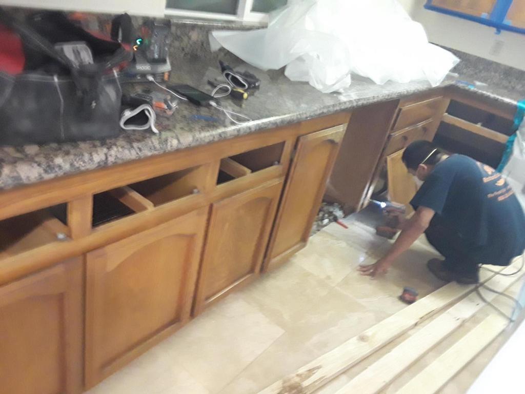 Removing Kitchen Cabinet