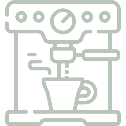 A coffee machine is making a cup of coffee.
