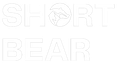 SHOR BEAR logo; Text with a mountain icon inside the