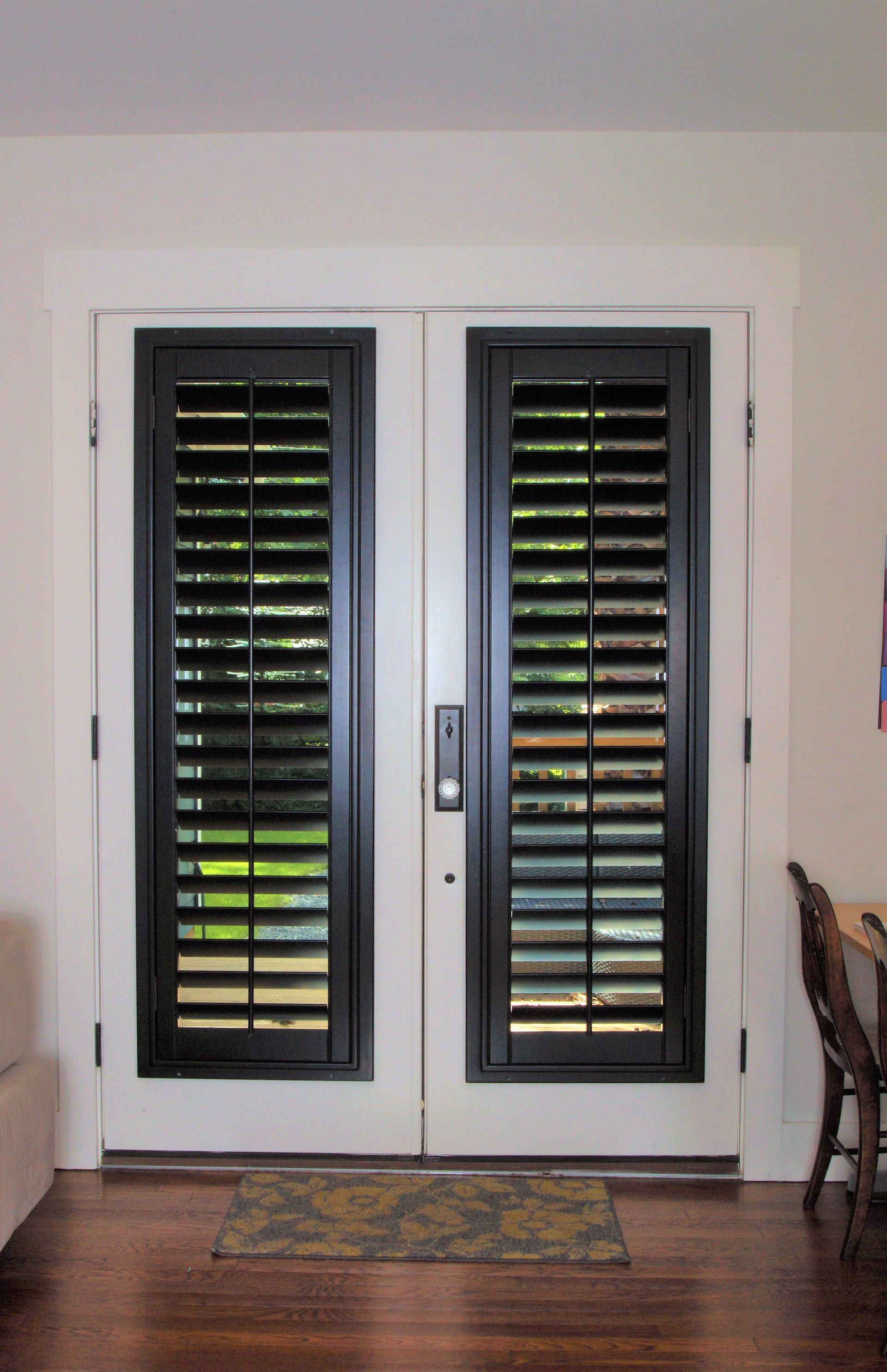 Interior door shutters