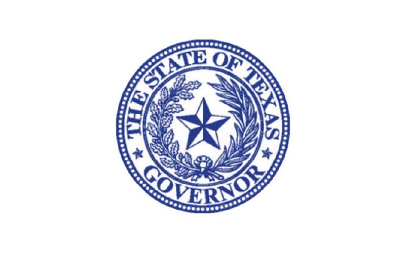 The seal of the state of texas governor