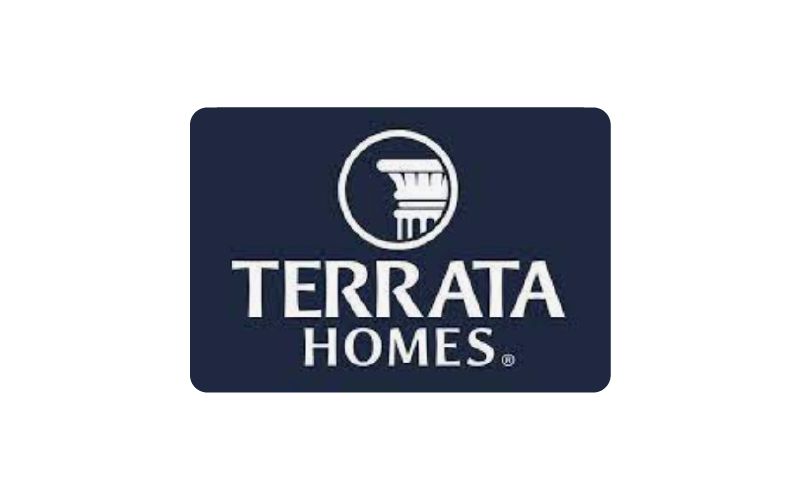 The terrata homes logo is on a white background.
