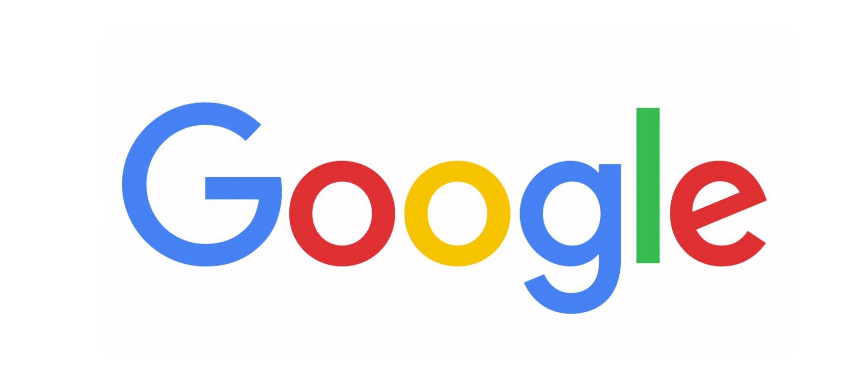 A colorful google logo on a white background.