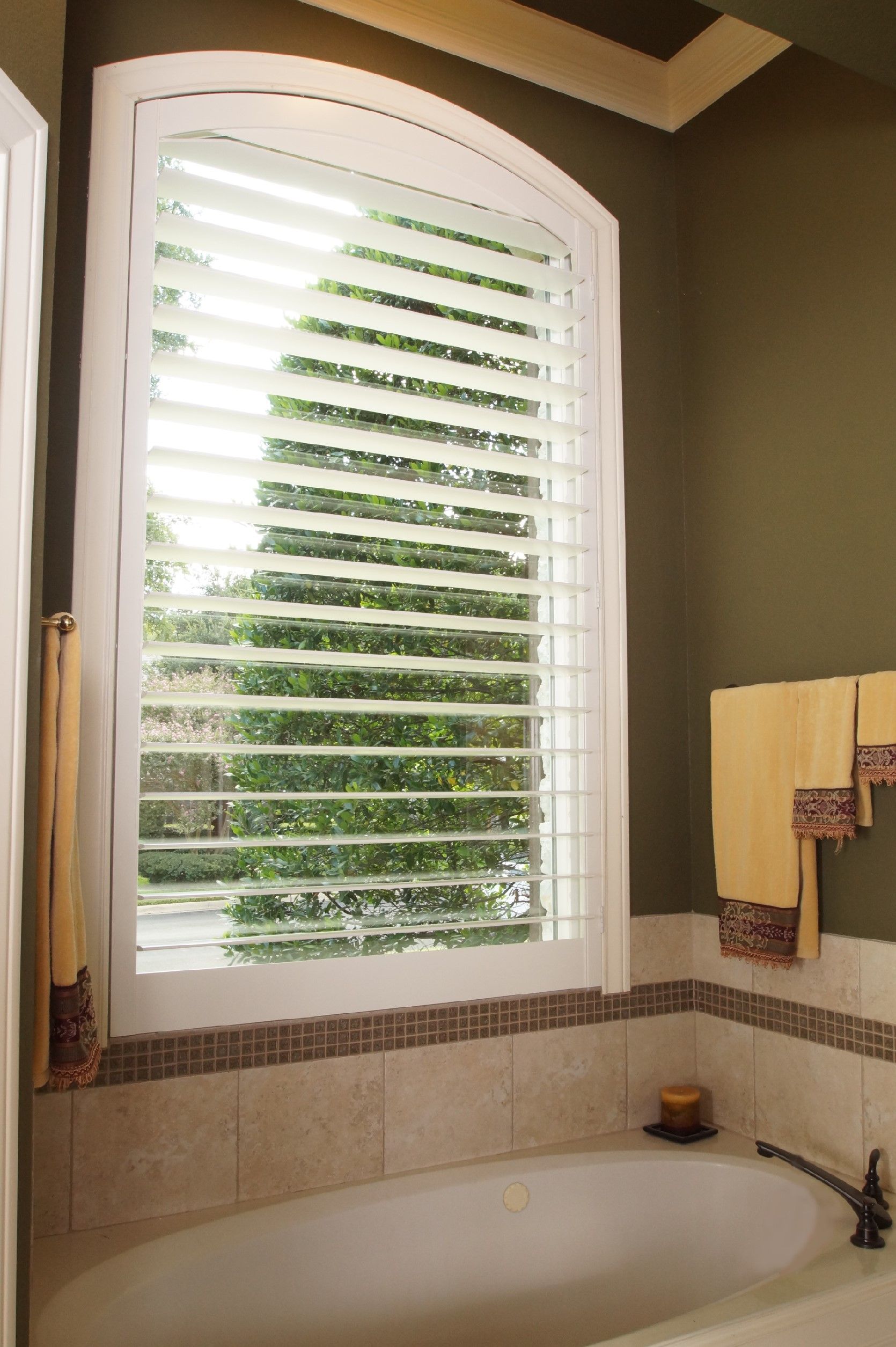 Plantation blinds in Georgetown bathroom