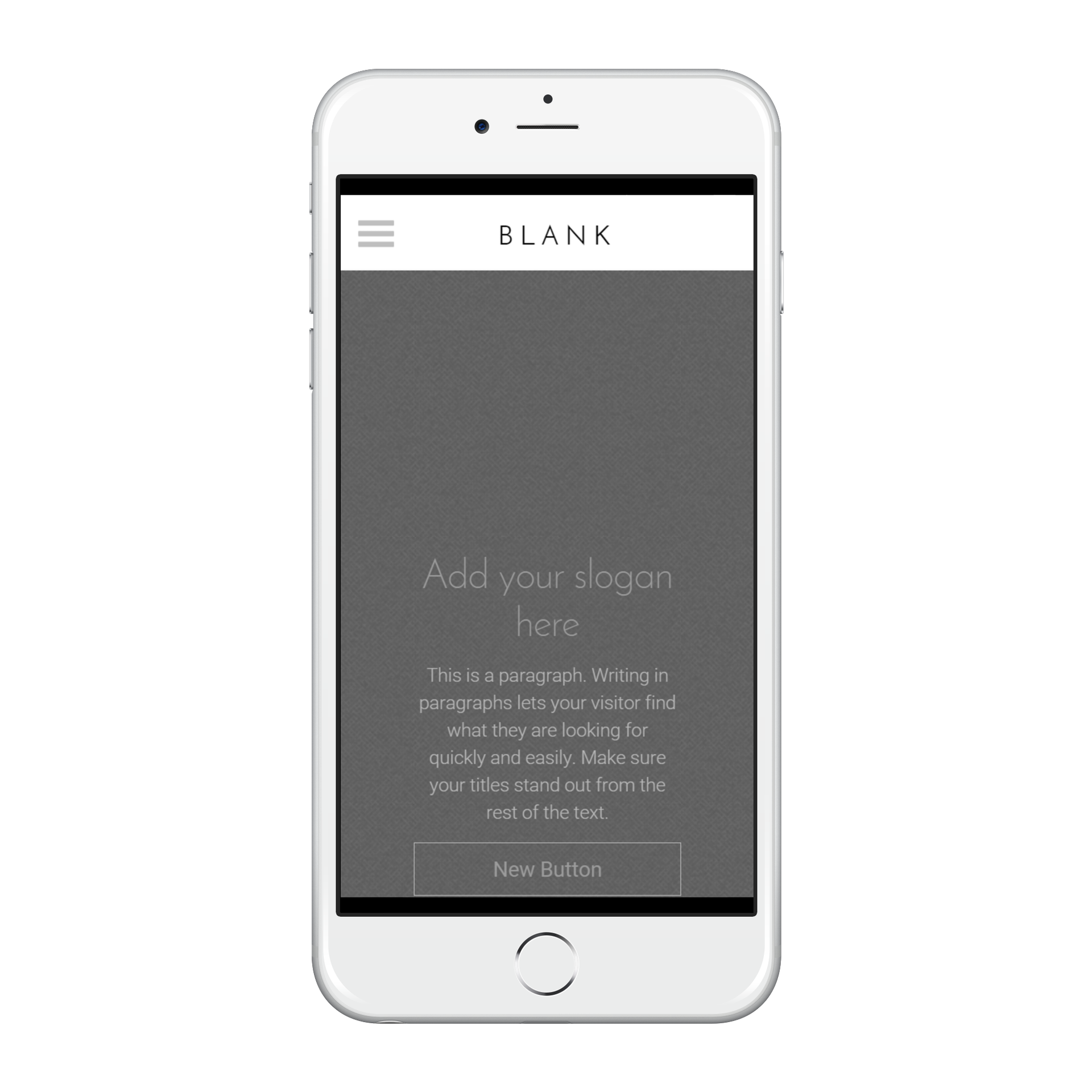 Blank Parallax Mobile View