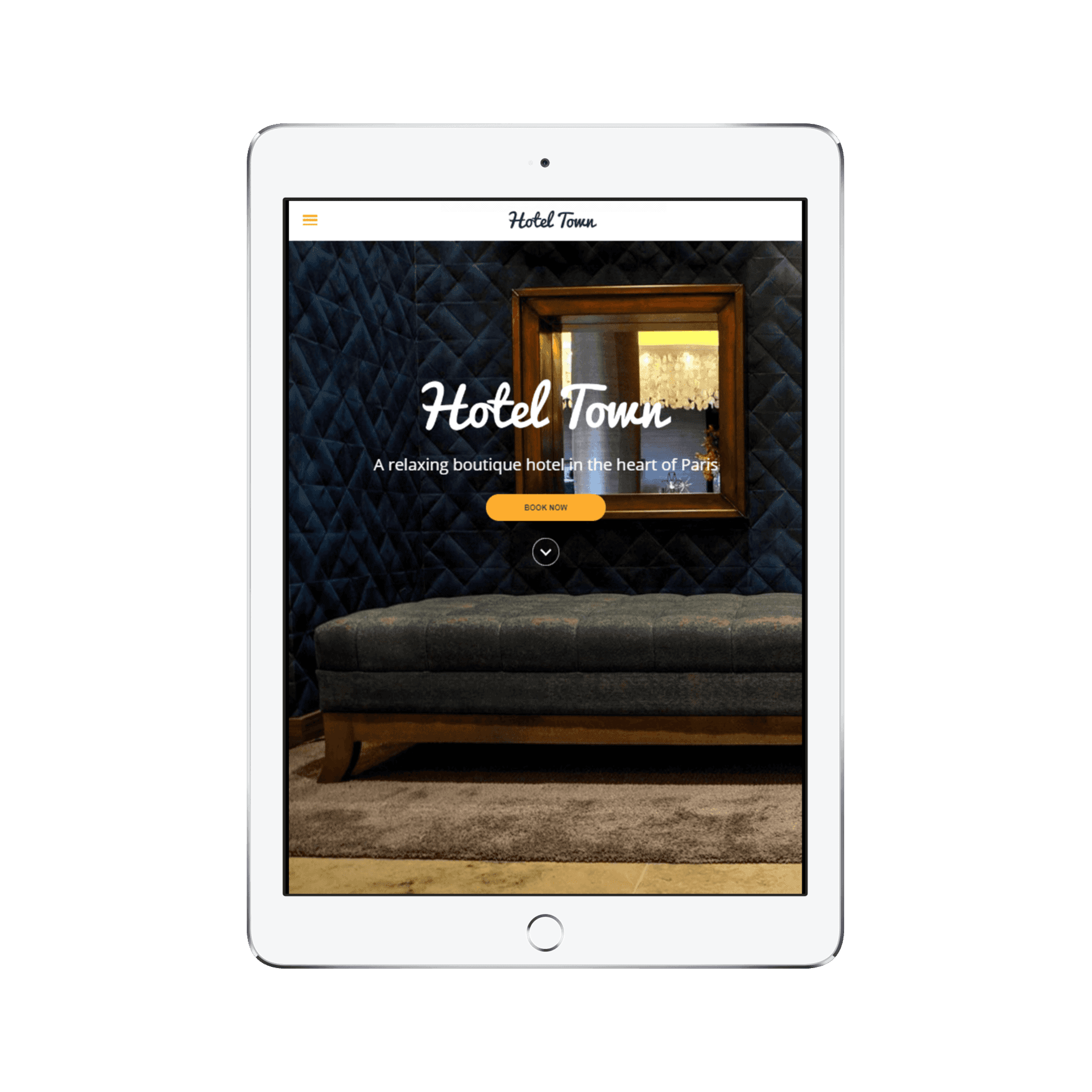 City Hotel Tablet/iPad View