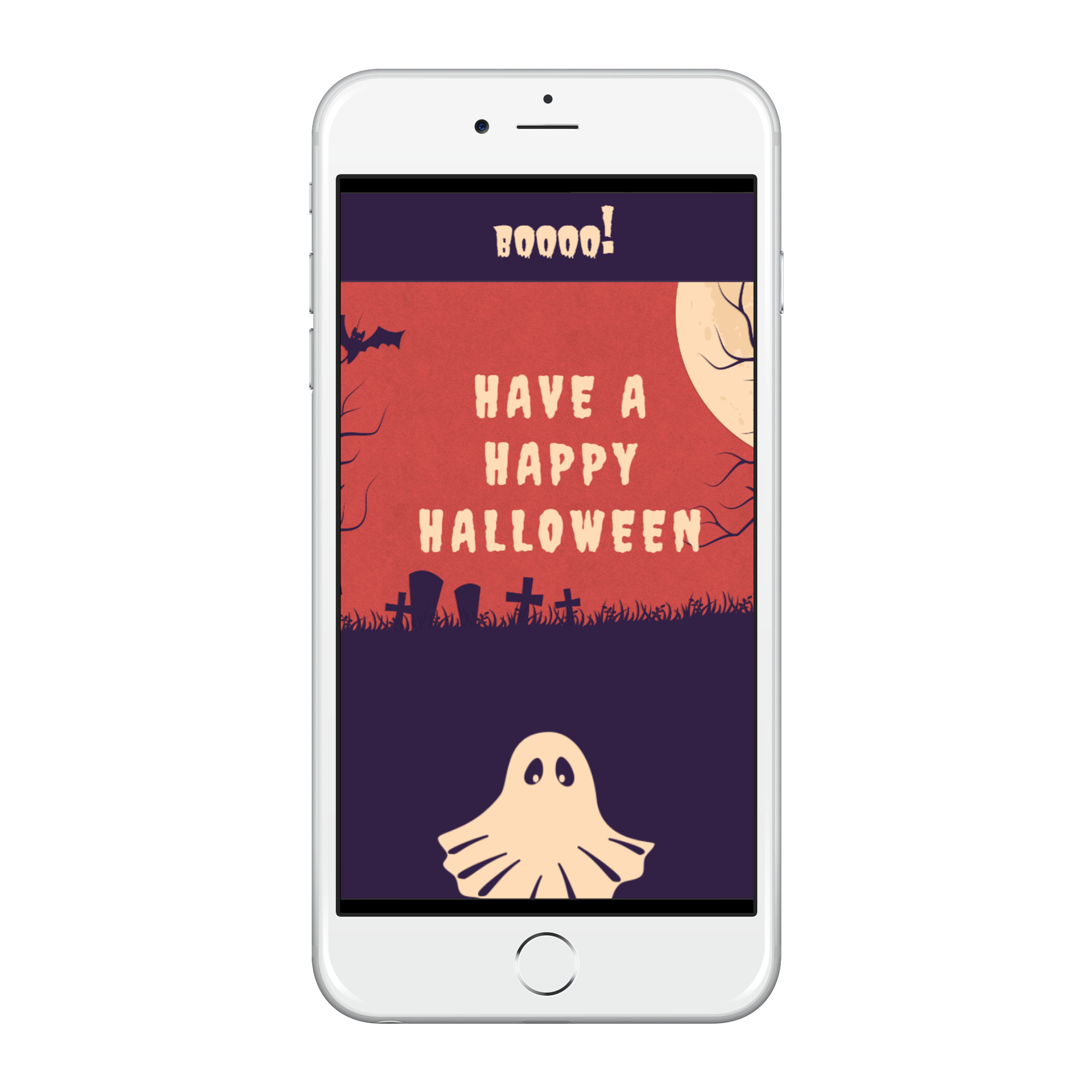 Halloween Landing Page Template Mobile View