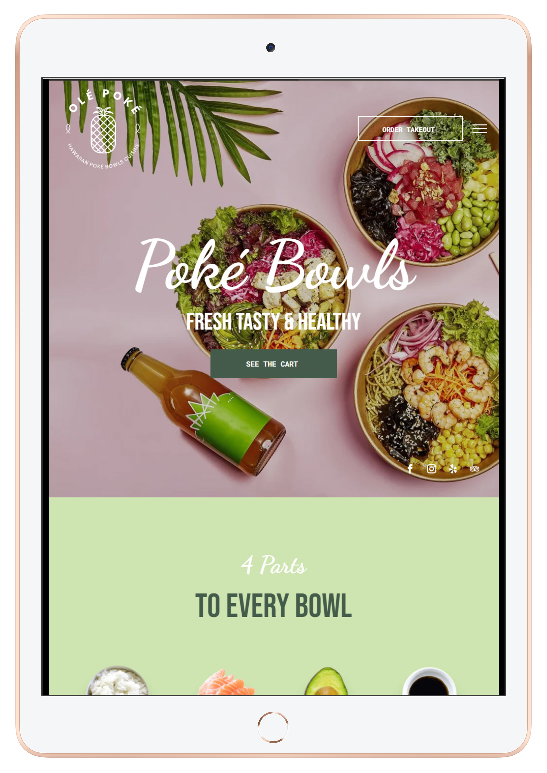 Poke Bowl Tablet/iPad View